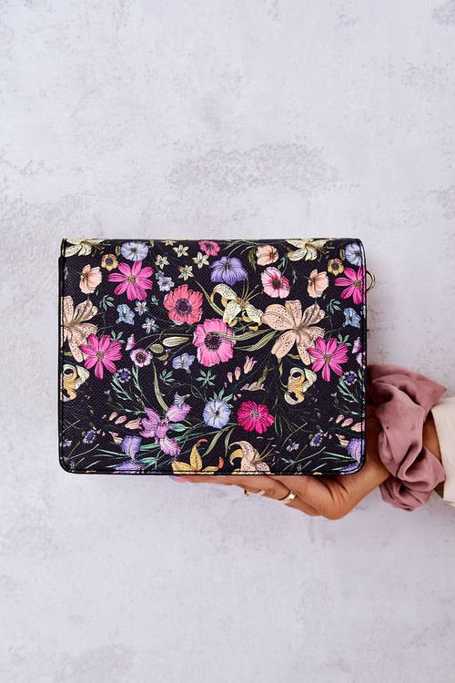 Bag NOBO NBAG-M1070-CM02 Black With Flowers