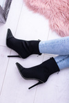 Black Suede Stiletto Boots Regio