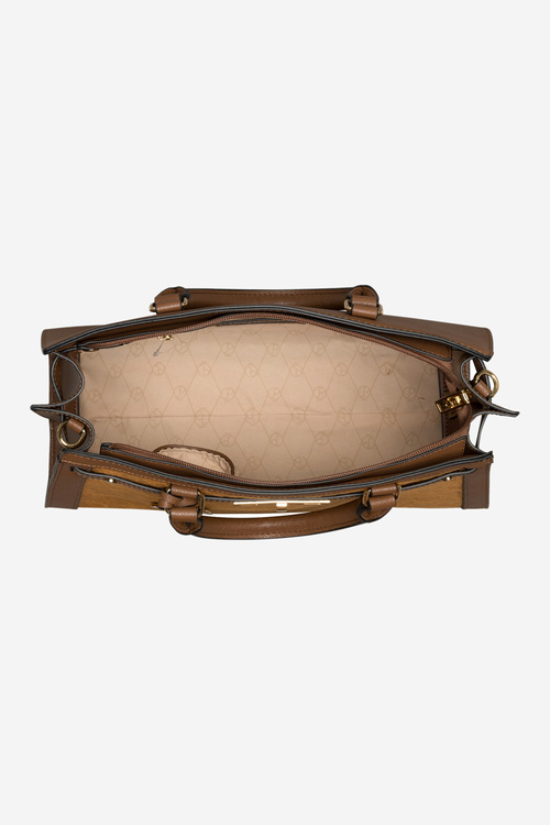 Large Classic Tote Bag NOBO R1710-C017 Caramel-Brown