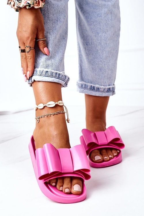 Rubber Slippers With A Bow Fuchsia April