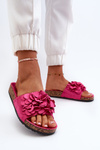 Women's Cork Platform Sandals in Fuchsia Jaihini