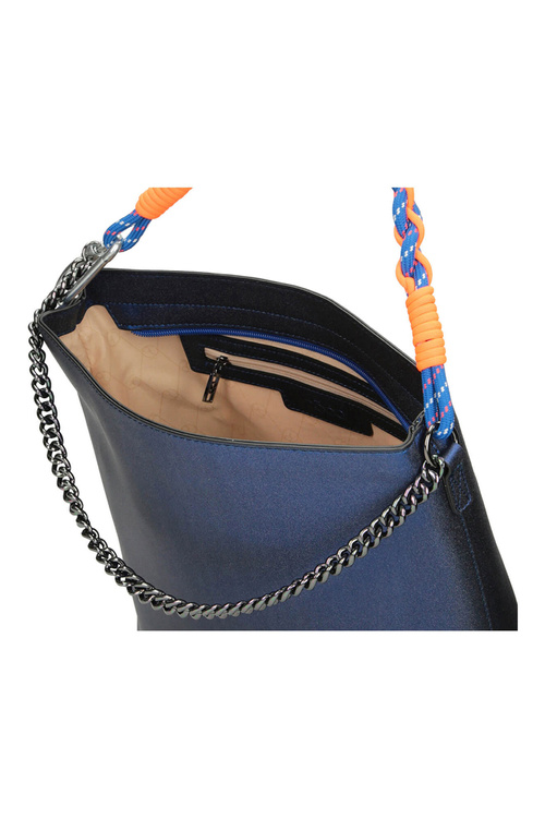 Classic Leather Handbag Nobo M1280-C012 Navy blue