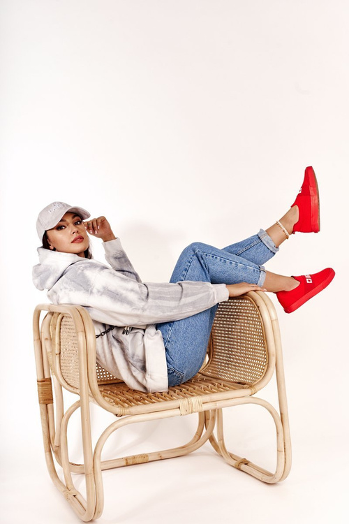 Tenisówki Slip-on Logo Big Star Czerwone FF274220