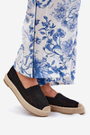 Espadryle Damskie Na Platformie Czarne Vinceza 17392