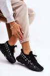Women's Fashion Sock Sneakers Black Daxo