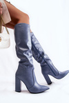 Classic Boots On A Post Blue Mayra