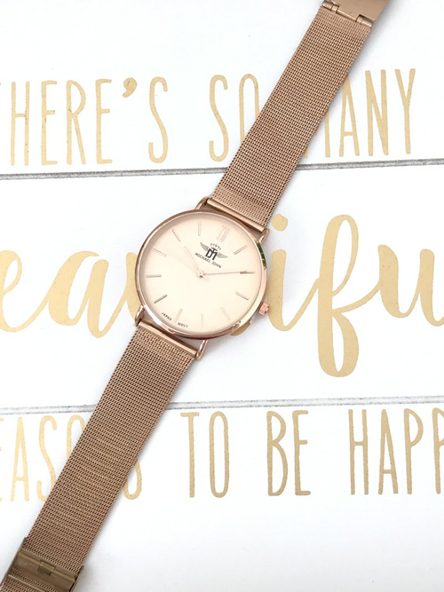 Women's Watch Michael John Florence Beige Dial 40mm