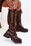 Insulated Lace-Up Boots for Women Chocolate Meliora
