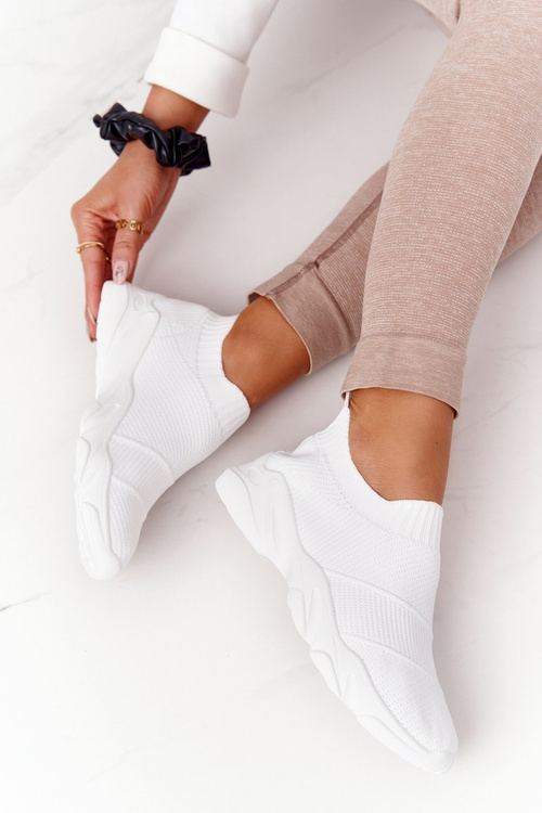 Women's Slip-on Sneakers White Yoga Class