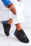Sneakersy Buty Sportowe Dżety Czarne GOE JJ2N4050 