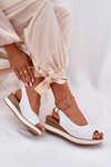 Leather Wedge Sandals Artiker 56C2317 White