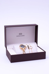 Giorgio Dario Set Gold Watch Crystals Two Bracelets