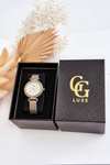 Waterproof Women's Watch With Mesh Bracelet GG Luxe Gold-Silver
