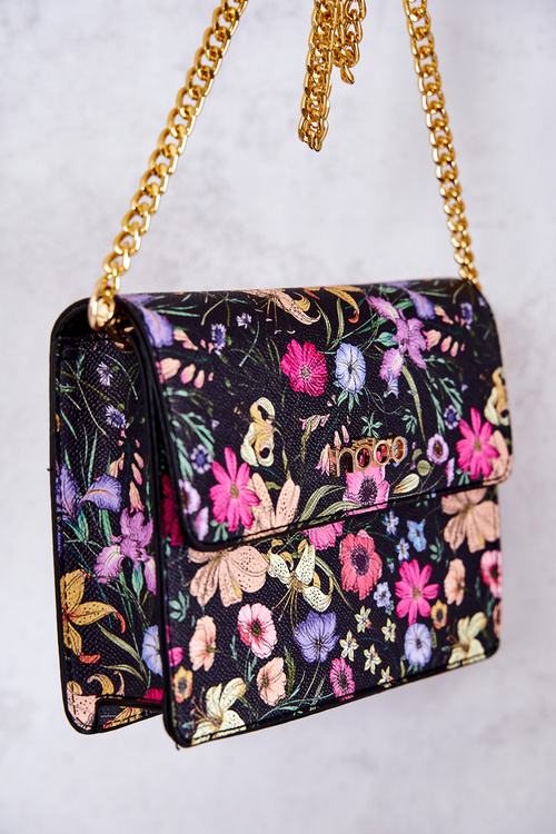 Bag NOBO NBAG-M1070-CM02 Black With Flowers