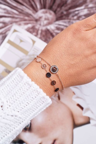 Women's Celebrity Bracelet Rose Gold Tree of Life