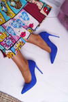 Women's Suede Stilettos Blue Yanna