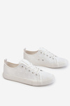 Women's Big Star Embroidered Sneakers LL274223 White