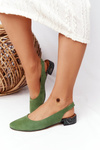 High-Heeled Ballerinas Maciejka Green 04482-09