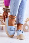 Classic Espadrilles On The Platform Blue Julianne