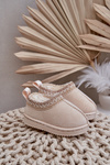 Botki Śniegowce Ocieplane Futerkiem Platforma Jasnobeżowe Vilabria