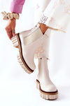 Ankle Boots Worker Maciejka Beige 05312-04