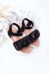 Children's Velcro Sandals Black Aimy
