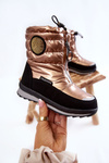 Woolen Insulated Snow boots Gold Lucia
