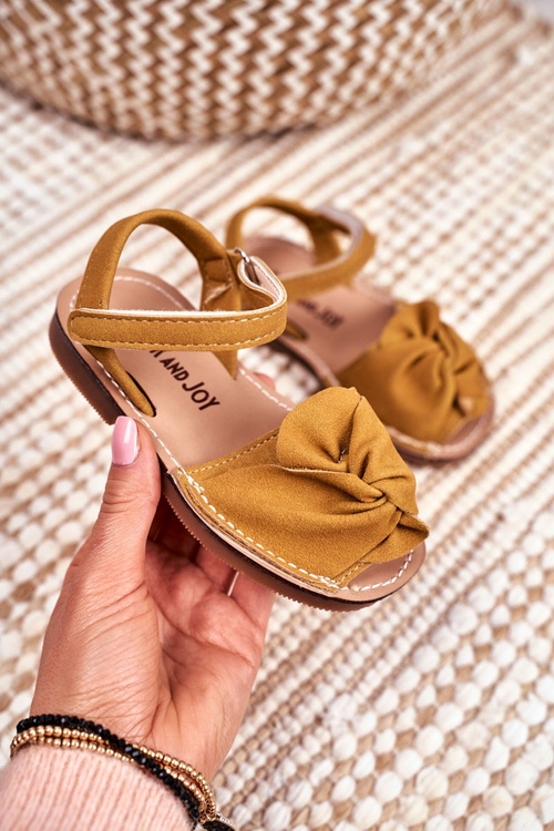 Children's Sandals With Velcro Yellow Goofy