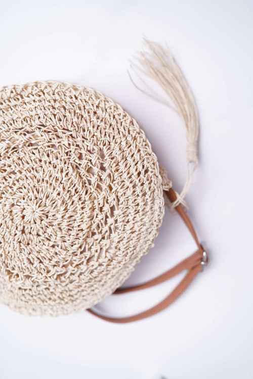 Octario Braided Handbag Beige