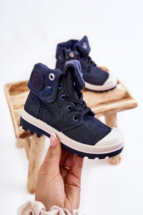 Children's High-top Sneakers Navy Tobby