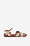 Flat Shiny Sandals Women S.Barski KV51-022 Gold