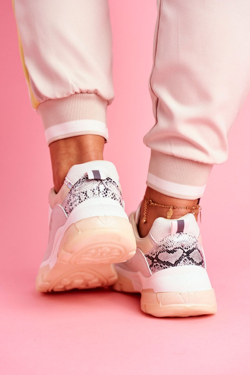 Sporty Women's Shoes Sneakers Beige Idaise