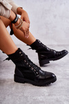 Women's Boots With A Sock Tied Black Livaro