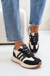 Buty Sportowe Sneakersy Platforma Czarne Thari