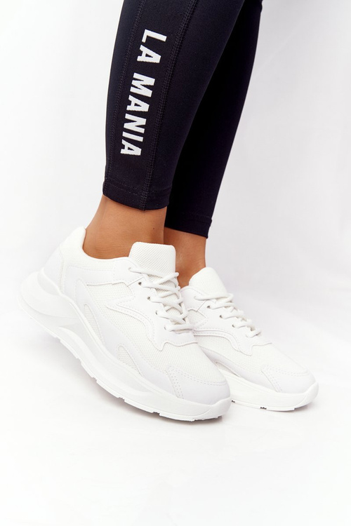 Women's Sneakers On A Chunky Sole White Delusion