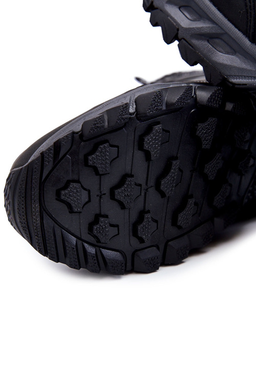 Botki Buty Trekkingowe Męskie Ocieplane Czarne Cross Jeans KK1R4022C