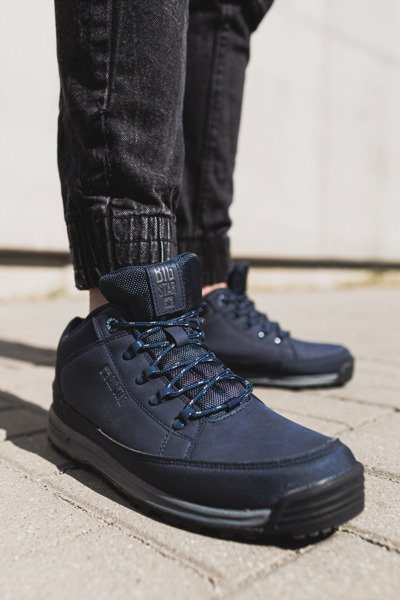 Trekking Youth Shoes Big Star High Outdoor Navy Blue EE274817