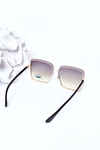 Gold Square Sunglasses Green Ombre