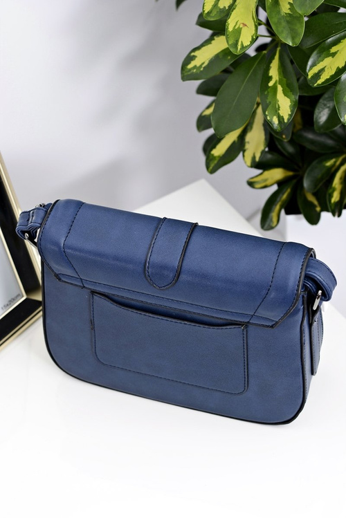 Women's Navy Blue Shoulder Handbag Letterpack
