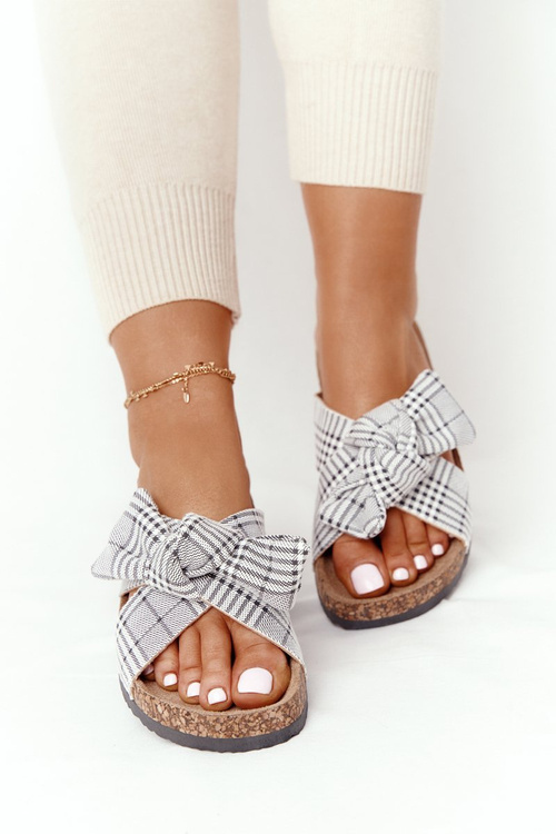 Slippers On The Cork Sole Vinceza 20-30105 Grey