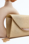 Evening Clutch Bag with Chain Zarani Gold