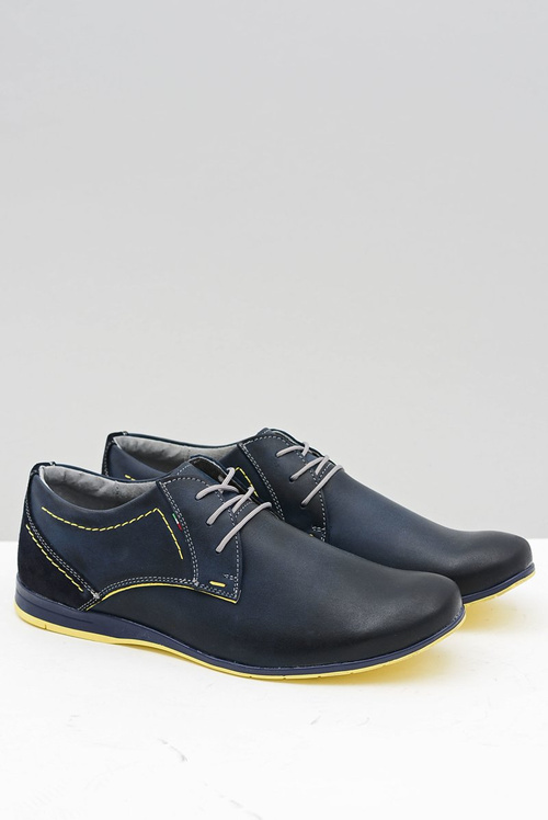 Navy Blue Men's Casual Badoo Half Boots