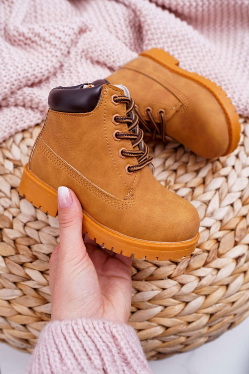 Kids Trappers Boots With Zipper Camel Dexter