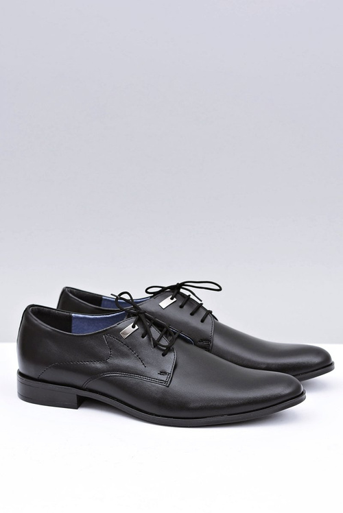 Eleganckie Czarne Półbuty Wizytowe Damaso