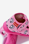 Slippers Milami Children's Elastic With Velcro In Panda Pink Ambette