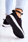 Women's Suede Sports Shoes Black Nayla