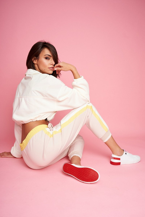 Tenisówki Skórzane BIG STAR Biało-Czerwone FF274174