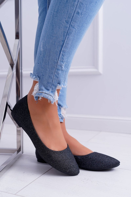 Glitter Ballerinas Black Tiffy