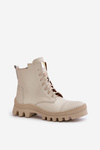 Women's Boots Made Of Natural Leather Light Beige Zazoo