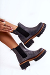 Ankle Boots Worker Maciejka Gray 05312-03
